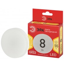 Лампа светодиодная LED GX-8W-827-GX53 R (диод, таблетка, 8Вт, тепл, GX53)  Б0050604  ЭРА