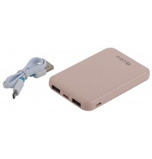Аккумулятор внешний PB600 USB зарядки Power bank 5000 mAh розовые (50/3000)  Б0046321  Intro