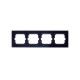 Рамка 4-постовая, серия axcent, цвет чёрный  1754-0-4412   2CKA001754A4412  ABB