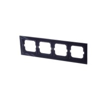 Рамка 4-постовая, серия axcent, цвет чёрный  1754-0-4412   2CKA001754A4412  ABB