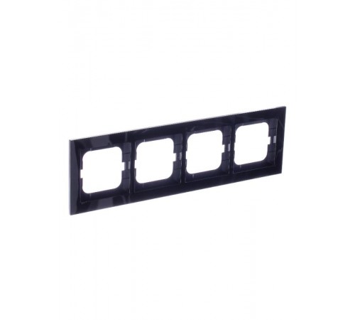 Рамка 4-постовая, серия axcent, цвет чёрный  1754-0-4412   2CKA001754A4412  ABB