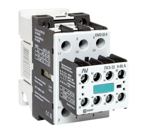 Комплект КМЭ 32А 400В АС с дополнительными контактами 2НО+2НЗ EKF AVERES  ctr-s-32-00-400-av-22  EKF