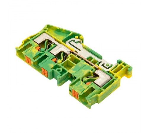 Клеммная колодка пружинная 6 Push-in 3 вывода земля PIT-6-3-pe  EKF