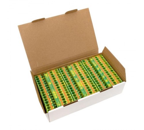 Клеммная колодка пружинная 6 Push-in 3 вывода земля PIT-6-3-pe  EKF