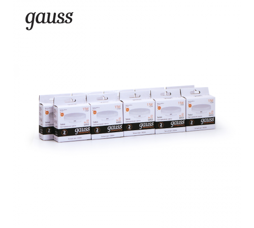 Лампа светодиодная LED 11Вт GX53 220В 2700К Elementary  83811  Gauss