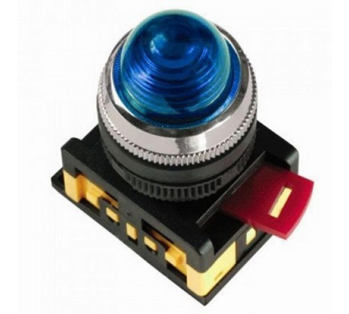 Лампа AL-22 сигнальная d22мм синий неон/240В цилиндр   BLS20-AL-K07  GENERICA