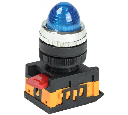 Лампа AL-22 сигнальная d22мм синий неон/240В цилиндр   BLS20-AL-K07  GENERICA