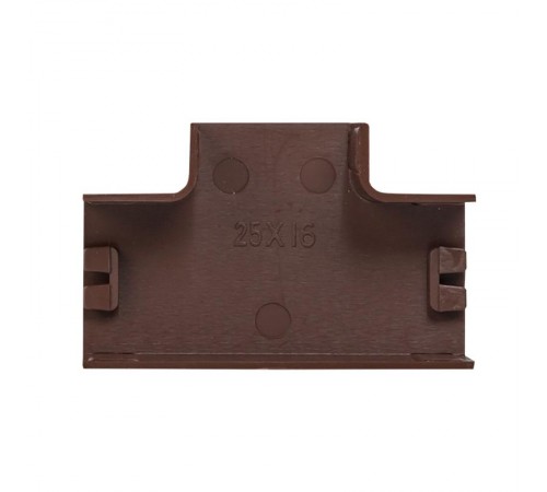 Угол T-образный (25х16) (4 шт) Plast EKF PROxima  под темное деревоtchd-25-16x4EKF