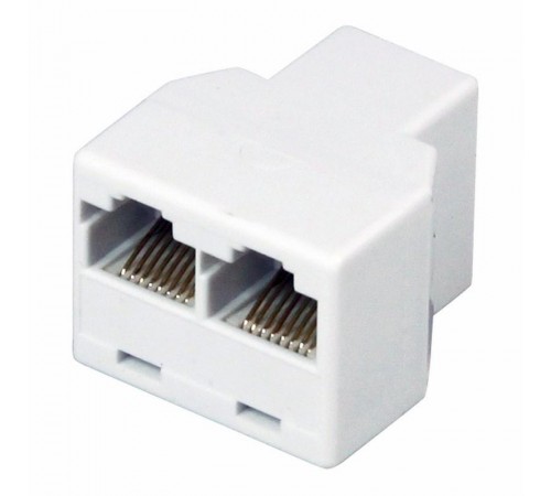 Компьютерный двойник RJ-45(8P-8C) (гнездо - 2 гнезда)  03-0103  REXANT