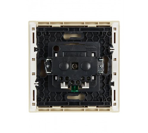 FORTE&PIANO Розетка с заземлением со шторками безвинтовое крепление 16А FP413 ваниль  FP-R14-16-1-K10  IEK