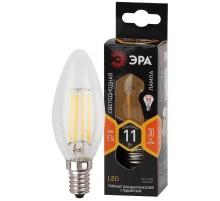 Лампа светодиодная F-LED B35-11w-827-E14 (филамент, свеча, 11Вт, тепл, E14)  Б0046985  ЭРА