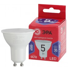 Лампа светодиодная ЭКО LED MR16-5W-865-GU10 R (диод, софит, 5Вт, хол, GU10)  Б0045348  ЭРА