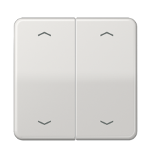 Клавиша для KNX кнопки, 2 группы с символами "стрелки"; дюропласт; светло-серый  CD102PLG  Jung