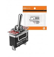 Переключатель-тумблер KN3C-123AAH 1P 250В AC/DC 15А (3c) ON-OFF-ON без фиксации   SQ0747-0277  TDM