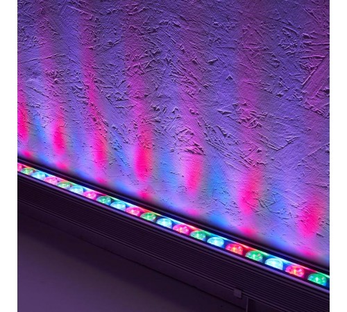 Прожектор архитектурный светодиодный линейный с DMX LL-892 36LED RGB, 1000*40*48mm, 36W 24V, IP65  32259  FERON