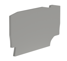 Крышка для клеммы 3 точки подключения на 2,5 кв.мм  ZEFC211GR  DKC