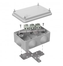 Коробка огнестойкая для о/п 40-0340-FR1.5-6 Е15-Е120 RAL7035 120х80х50 (20 шт/кор) серая  40-0340-7035-FR1.5-6  Промрукав