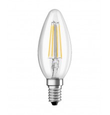 Лампа филаментная светодиодная PARATHOM B 470лм 4Вт 4000К E14 колба B 300° прозр стекло 220-240В  4058075591493  OSRAM