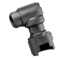 Разъем Deutsch CI, нейлон 6, черный, d8мм, угол 90, 2 вывода, CI08-90-DT2  7TCA298010R0170  ABB