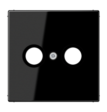 Крышка для TV-FM-розеток, фиксация винтом; термопласт; черный; LS990  LS990TVSW  Jung