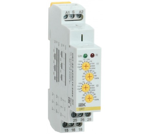 Реле циклическое ORT. 2 конт. 12-240 В AC/DC   ORT-S2-ACDC12-240V  IEK