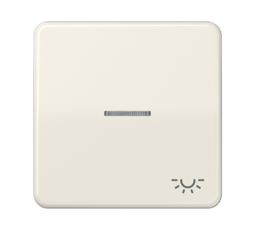 Клавиша с окошком и символом "освещение" для выключателей с подсветкой; слоновая кость  CD590KO5L  Jung