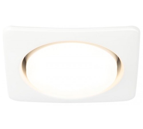 Светильник встраиваемый точечный под лампу GX53 KL71 WH /1 (к) квадр., 220V, 13W, белый  Б0048960  ЭРА