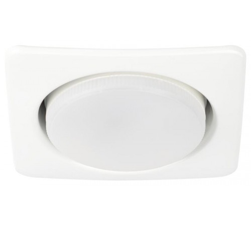 Светильник встраиваемый точечный под лампу GX53 KL71 WH /1 (к) квадр., 220V, 13W, белый  Б0048960  ЭРА