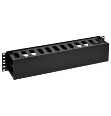 ITK by ZPAS Органайзер пласт. с крышкой 19" 2U 12 сл. черн.  ZP-CO05-2U-12-P-C  ITK