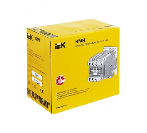 Контактор КМИ-34012 40А 230В/АС3 1НО;1НЗ   KKM31-040-230-11  IEK