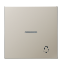 Клавиша для выключателя с подсветкой и символом "звонок"; благородная сталь  ES2990KO5K  Jung