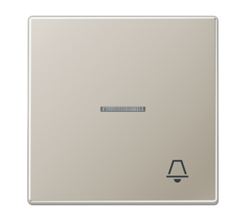 Клавиша для выключателя с подсветкой и символом "звонок"; благородная сталь  ES2990KO5K  Jung