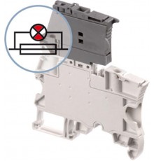 Клемма ZS4-SF Держатель предохранителя 5x20мм, 5x25мм серый, 4мм кв.  1SNK506410R0000  TE