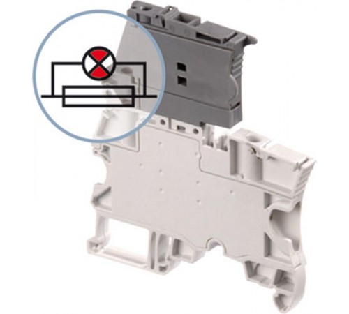 Клемма ZS4-SF Держатель предохранителя 5x20мм, 5x25мм серый, 4мм кв.  1SNK506410R0000  TE