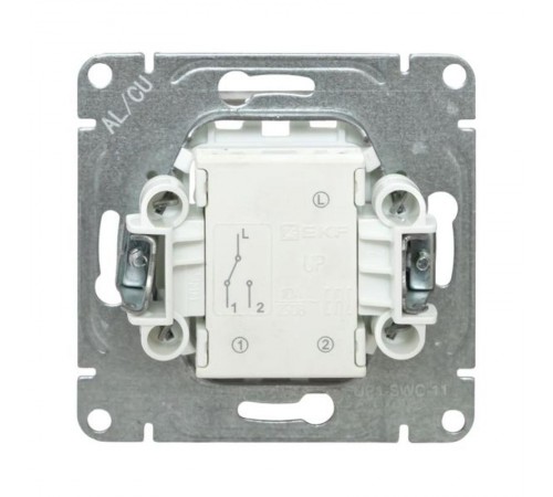 Механизм выключателя, одноклавишный, проходной, шампань Эпика  UP1-SWC-11 EKF