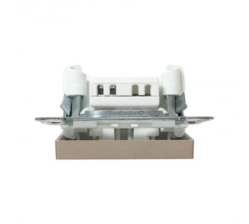 Механизм выключателя, одноклавишный, проходной, шампань Эпика  UP1-SWC-11 EKF