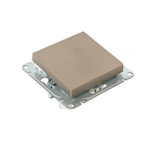 Механизм выключателя, одноклавишный, проходной, шампань Эпика  UP1-SWC-11 EKF