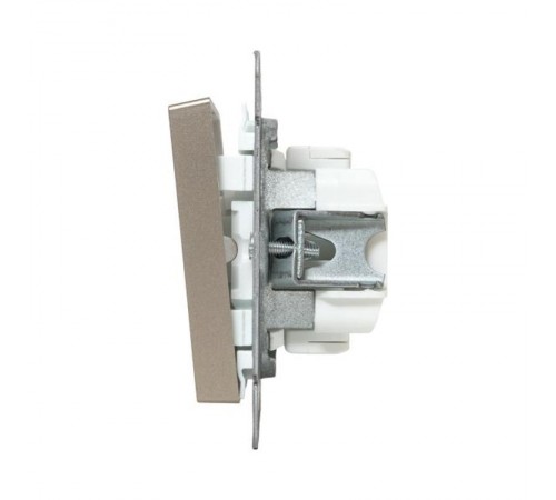 Механизм выключателя, одноклавишный, проходной, шампань Эпика  UP1-SWC-11 EKF