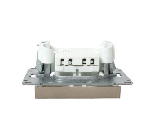 Механизм выключателя, одноклавишный, проходной, шампань Эпика  UP1-SWC-11 EKF