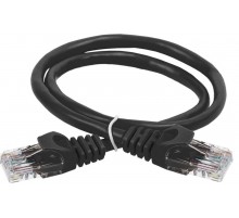 Шнур коммутационный кат.5Е UTP 0,5м черный  PC09-C5EU-05M-G  GENERICA
