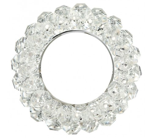 Светильник точечный встраиваемый под лампу DK16 50Вт MR16 GU5.3 хром/прозрачный  C0044737  ЭРА