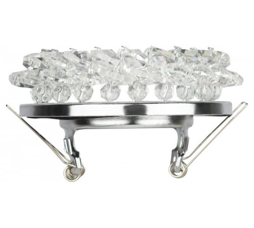 Светильник точечный встраиваемый под лампу DK16 50Вт MR16 GU5.3 хром/прозрачный  C0044737  ЭРА