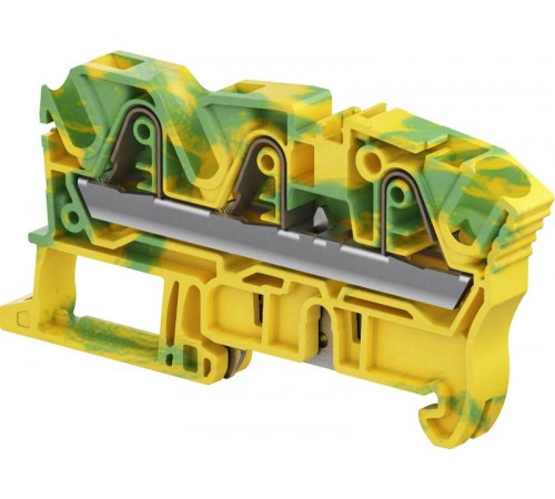 Клемма втычная ZK6-PE-3P - Земля - желто-зеленая - 6 мм?, 3 зажима  1SNK708151R0000  TE