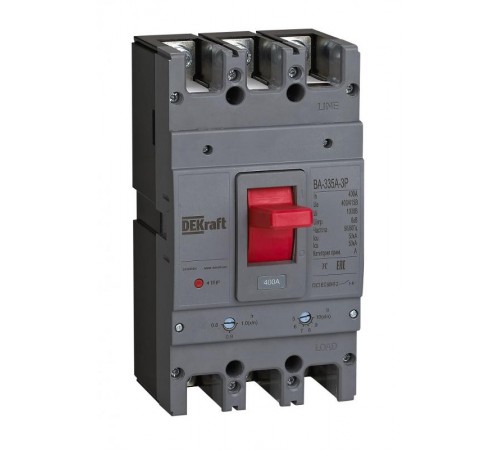 Силовой авт. выкл. 3P 630A 50кА ВА-335А  28136DEK  DEKraft