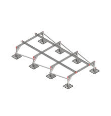 Опорная конструкция для установки оборудования TECHNORAPTOR STEELFOOT 1500х3000 тип 2  KM-TR-STF-SSEI-1500-3000-2  КМ - профиль