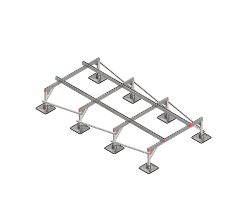 Опорная конструкция для установки оборудования TECHNORAPTOR STEELFOOT 1500х3000 тип 2  KM-TR-STF-SSEI-1500-3000-2  КМ - профиль