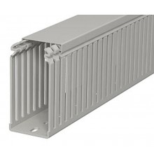 Кабель-канал перфорированный LKV 100x50x2000 мм ПВХ серый RAL7030  6178336  OBO Bettermann