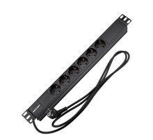 Блок распр. питания для 19" шкафов, горизонтальный, 6 розеток СЕЕ 7/4, 16A  04-0101-1  REXANT
