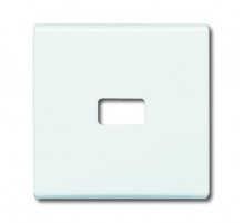 Клавиша для мех. 1-кл. выкл./перекл./кнопки, с окном д.линзы/символа,IP44,серия Allwetter 44,цвет альп. белый  1731-0-1998   2CKA001731A1998  ABB