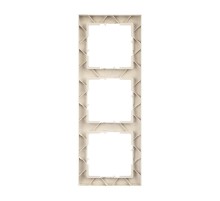 SUNO Рамка декоративная универсальная 3-постовая Цвет "Слоновая кость"  721583  Legrand